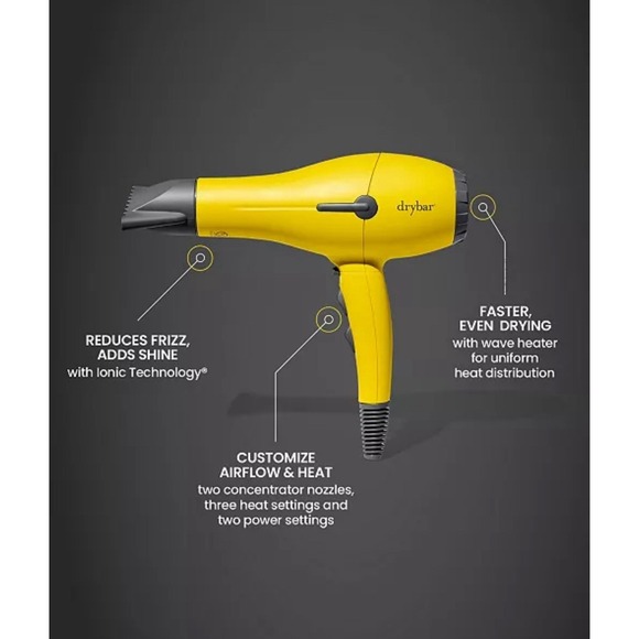 Drybar Buttercup Blow Dryer Professional Hair Blow-Drying Tool New in Box - Picture 3 of 6
